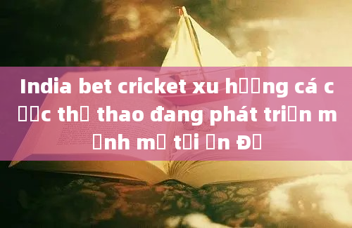 India bet cricket xu hướng cá cược thể thao đang phát triển mạnh mẽ tại Ấn Độ