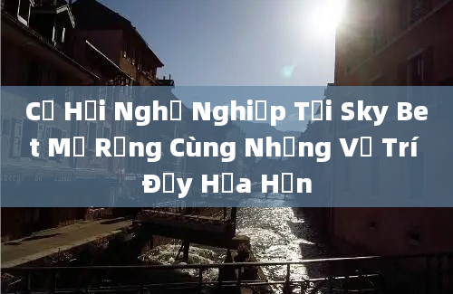 Cơ Hội Nghề Nghiệp Tại Sky Bet Mở Rộng Cùng Những Vị Trí Đầy Hứa Hẹn