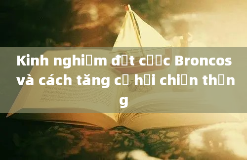 Kinh nghiệm đặt cược Broncos và cách tăng cơ hội chiến thắng