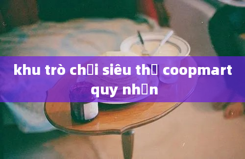 khu trò chơi siêu thị coopmart quy nhơn