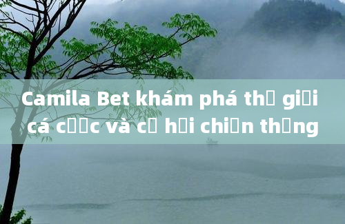 Camila Bet khám phá thế giới cá cược và cơ hội chiến thắng