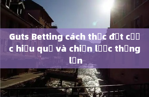 Guts Betting cách thức đặt cược hiệu quả và chiến lược thắng lớn