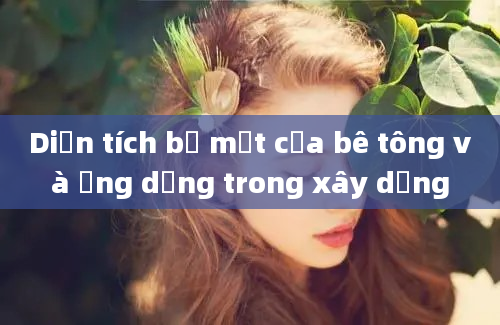 Diện tích bề mặt của bê tông và ứng dụng trong xây dựng