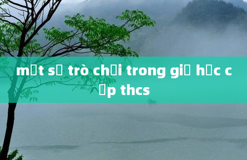 một số trò chơi trong giờ học cấp thcs