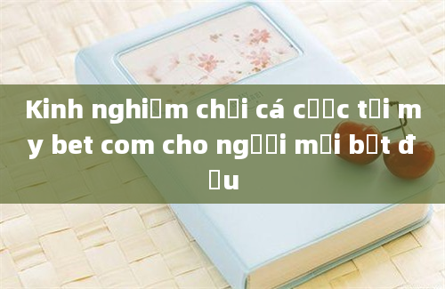 Kinh nghiệm chơi cá cược tại my bet com cho người mới bắt đầu