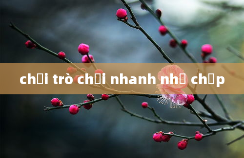 chơi trò chơi nhanh như chớp