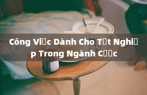 Công Việc Dành Cho Tốt Nghiệp Trong Ngành Cược