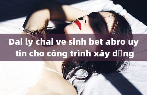 Dai ly chai ve sinh bet abro uy tin cho công trình xây dựng