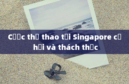 Cược thể thao tại Singapore cơ hội và thách thức