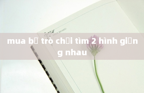 mua bộ trò chơi tìm 2 hình giống nhau