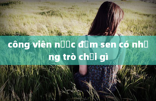 công viên nước đầm sen có những trò chơi gì