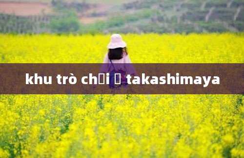 khu trò chơi ở takashimaya