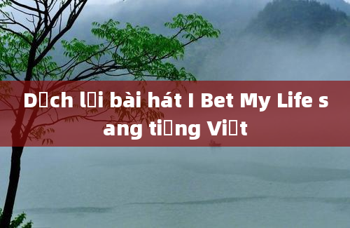 Dịch lời bài hát I Bet My Life sang tiếng Việt