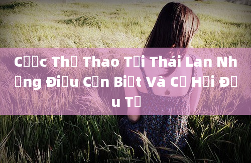 Cược Thể Thao Tại Thái Lan Những Điều Cần Biết Và Cơ Hội Đầu Tư