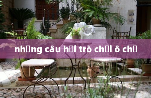 những câu hỏi trò chơi ô chữ