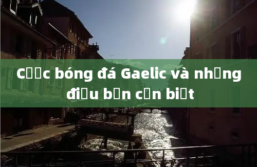 Cược bóng đá Gaelic và những điều bạn cần biết