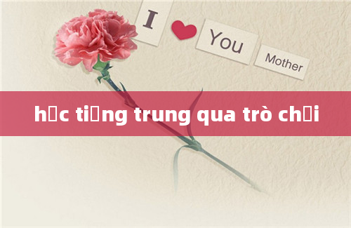 học tiếng trung qua trò chơi