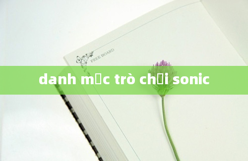 danh mục trò chơi sonic