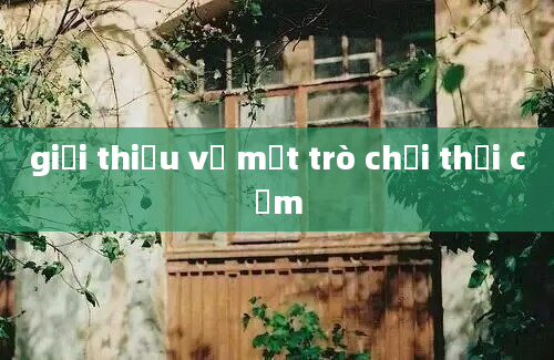 giới thiệu về một trò chơi thổi cơm