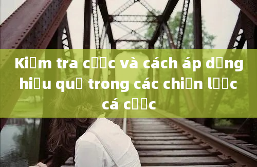 Kiểm tra cược và cách áp dụng hiệu quả trong các chiến lược cá cược