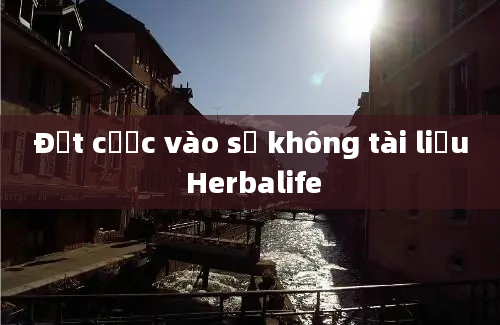 Đặt cược vào số không tài liệu Herbalife