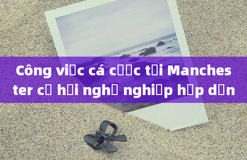 Công việc cá cược tại Manchester cơ hội nghề nghiệp hấp dẫn